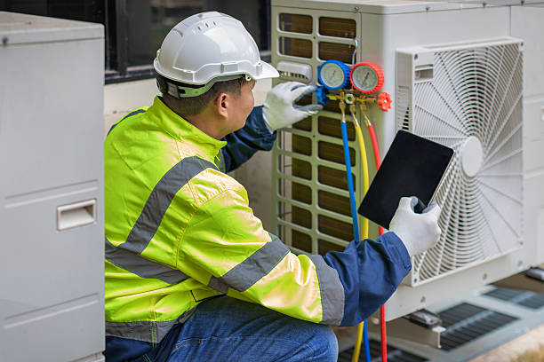 Professional Hvac technician working in Marlboro, NJ